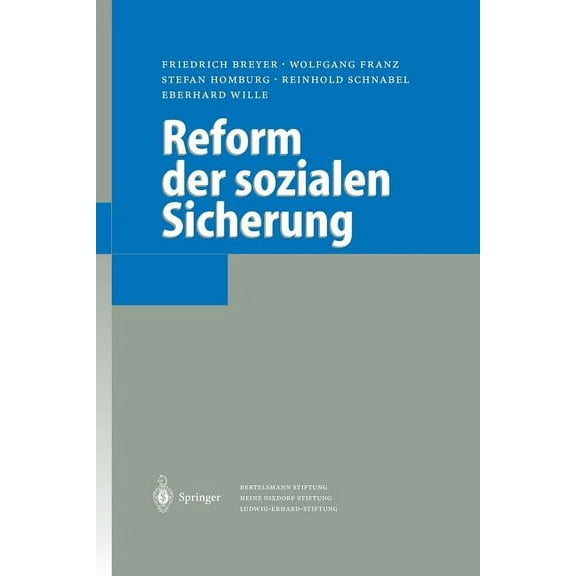 Reform Der Sozialen Sicherung, (Paperback)