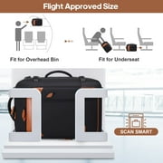 UKEIN Travel Backpack for Men & Women Carry On Backpack Flight Approved Expandable 42L Waterproof Anti-Theft Personal Item Backpack with Packing Cubes and Shoe Pocket