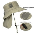 thumbnail image 3 of Catalonia Sun Hat for Men,Polyester Outdoor Wide Brim Hat with Neck Flap Cover for Fishing Hiking Safari Gardening, 3 of 8