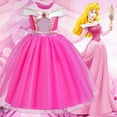 thumbnail image 3 of 【Uhome】Girls Princess Costume Pink Dress Up Outfit for Halloween Cosplay Carnival Party, 3 of 7
