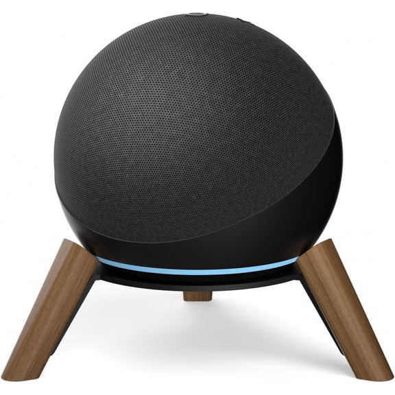 Wooden Desktop Stand for Echo Dot 4th/5th Gen & Echo Dot Max Stand Holder for Better Sound-Wood Tripod Speaker Stand Desk for Echo Dot & Dot Max (Newest Model) Table Holder for Echo Dot Stand, 1 Pack