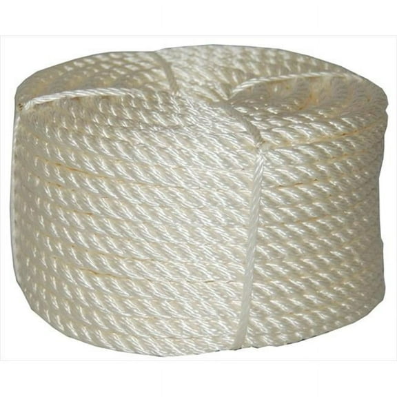 T.W. Evans Cordage 32-001 .25 in. x 50 ft. Twisted Nylon Rope Coilette