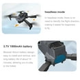 thumbnail image 3 of Coolest Gifts for 13 Year Old Boys, Drone with HD FPV Camera Remote Control Toys Gifts for Boys Girls with Altitude Hold Headless Mode Start Speed Adjustment, Black, 12.5x7.5x8cm(4.92x3.15x2.95in), 3 of 9