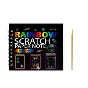 Feng Shui Import Rainbow Scratch Art Paper For Kids Creative Play,Magic Scratch Note Set For Age 3 To 12,Holiday Gift Craft Kit For Boys And Girls