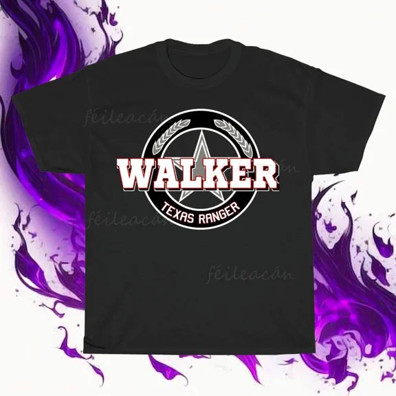 Brand New Walker Texas Ranger Logo WHI Logo American T-Shirt Funny Size S to 5XL