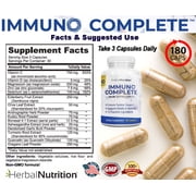 Immune Boosting Combo - D3 Liquid Drops Plus Immuno Complete Multi-Ingredient Capsules