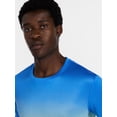 thumbnail image 4 of Athletic Works Men's and Big Men's Active Ombre Perforated Mesh Performance Tee Shirt, Sizes XS-5XL, 4 of 5