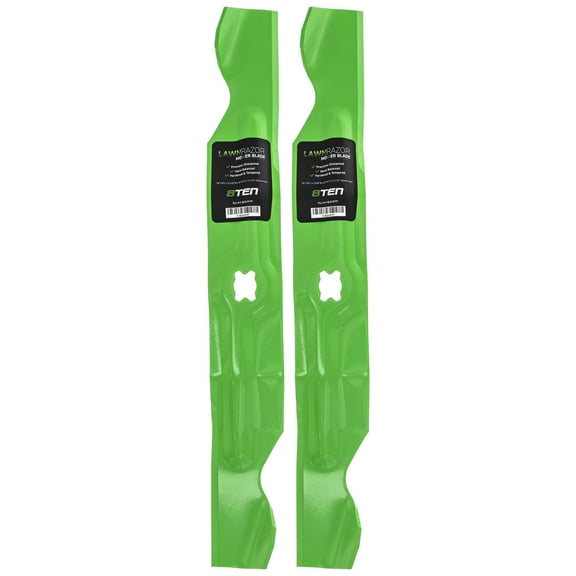 LawnRAZOR Notched High Lift Blade for MTD Cub Cadet 33 inch 742-04154 2 Pack 810-CBL2319D