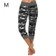 thumbnail image 4 of Mujeres Pantalones de yoga interior deportes al aire libre Pantalones recortados Carril de ejercicio Jogging Drawstring Leggings de cintura ajustable Gimnasio Ropa Gray M kenally OD003018-14, 4 of 7