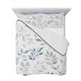 thumbnail image 7 of Blue Teal Botanical Twin Size Down Alternative Comforter, Lightweight Comforter Quilt Bedding Set with Pillow Shams Watercolor Spring Summer Leaves All Seasons Bed Comforter Duvet Insert 68"x86", 7 of 7