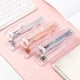 thumbnail image 4 of Grapadora de oro rosa transparente, grapadora de oficina de gran tamaño 12, grapadora que ahorra trabajo, moderna, práctica y portátil, 4 of 6