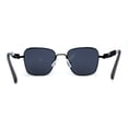 thumbnail image 4 of Unique Steam Punk Bolt and Spring Rectangle Metal Rim Sunglasses Black Smoke, 4 of 4