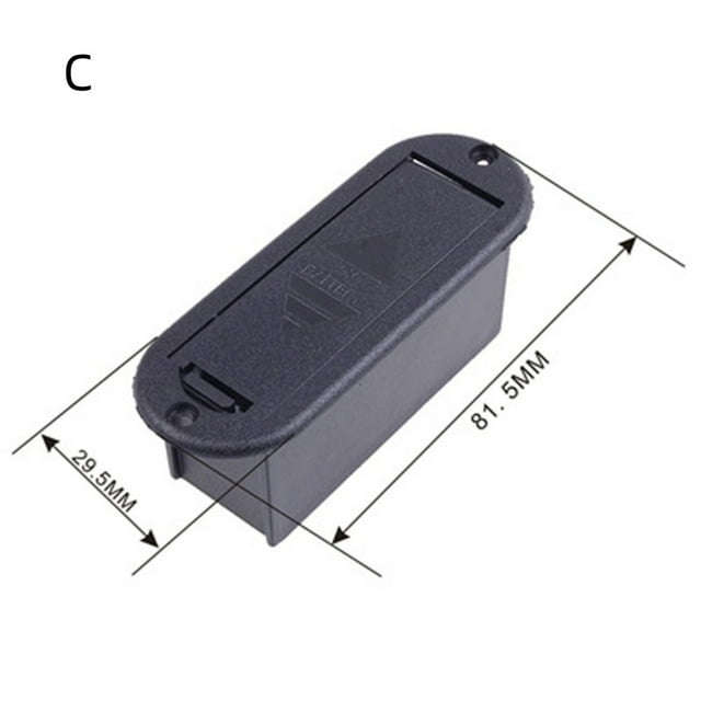 9V Battery Holder Box Compartment Cover Replacement For Acoustic Guitar Bass Active Pickup Connector Guitar Accessories