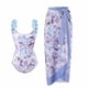 thumbnail image 1 of Traje de baño para mujer Traje de baño de una pieza Bikini con cordones Traje de baño Falda larga Conjunto de dos piezas de gasa OAVQHLG3B Store lin121212, 1 of 4