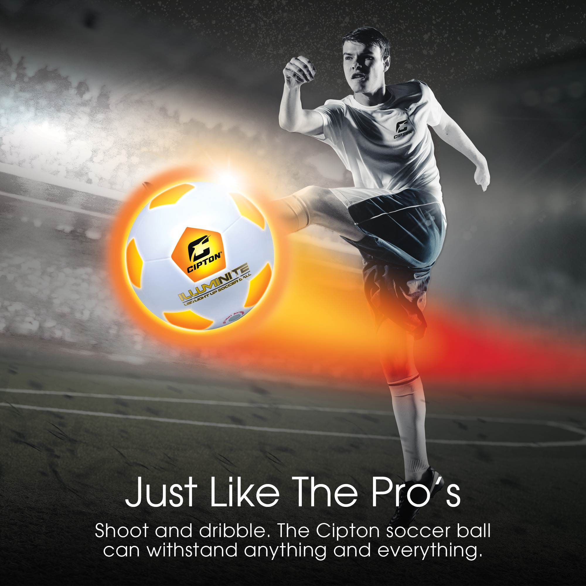 Cipton Illuminate LED Soccer Ball Size 5 Rechargeable photo 4