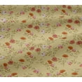 thumbnail image 4 of oneOone Cotton Jersey Pale Yellow Fabric Flower & Leaves Watercolor Sewing Craft Project Fabric Prints By Yard 58 Inche Wide, 4 of 4
