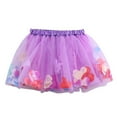 thumbnail image 4 of Weebloom Skirts For Teen Girls,Dancing Princess Flowers Prints Mesh Ballet Tutu Skirt Skin-Friendly Dailywear,5-8 Years, 4 of 4
