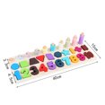 thumbnail image 1 of Children Toy Puzzle Toy Intelligent   Toy 3in1 Intelligent Children Matching Puzzle Early Education Block Matching Puzzles Kid Toy3in1 Rainbow Matching Toy, 1 of 8