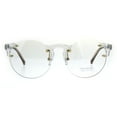 thumbnail image 2 of Unique Rimless Round Circle Clear Lens Eye Glasses Brown, 2 of 4