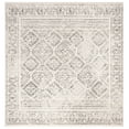 thumbnail image 4 of SAFAVIEH Tulum Collection TUL264A Moroccan Boho Distressed Non-Shedding Living Room Bedroom Dining Home Office Area Rug, 9' x 9' Square, Ivory / Grey, 4 of 15