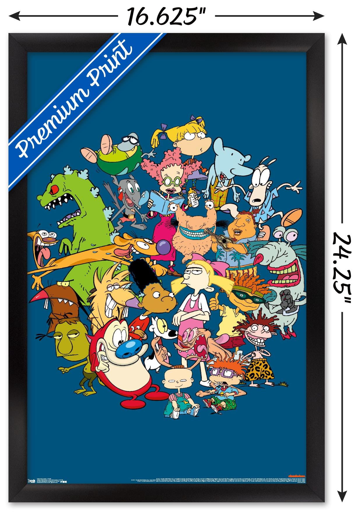 Nickelodeon Group Wall Poster, 14.725" x 22.375", Framed
