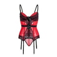 thumbnail image 1 of Mujeres Floral Overbust Corset Bustier Lencería Top Gothic Shapewear Ropa interior sexy Fridja nalpqowj30555, 1 of 4