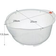 thumbnail image 2 of Japanese Rice Washing Bowl With Side And Bottom Drainers, Clear, 2 of 3