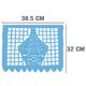 thumbnail image 3 of Papel Picado Religioso Virgen de Juquila | Guirnaldas | Enramado | 5 tiras de 5 metros | diseño religioso azil y blanco con colores vibrantes | decoración de plastico picado, 3 of 6