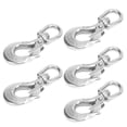 thumbnail image 3 of 5pcs Stainless Steel Eye Slip Hook with Safety Latch Lifting Hoisting Chain Hooks, 3 of 5