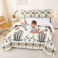 thumbnail image 4 of jejeloiu Retro Aztec Geometric Full Size Comforter Sets Kids,Tribal Bohemian Style Print Bedding Sets,Reversible,3-Piece, 4 of 8