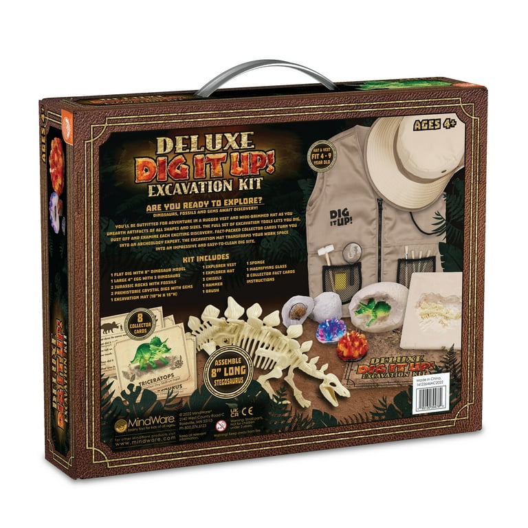 MindWare Dig it Up! Deluxe Excavation Kit, Includes Excavation