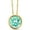 Apatite, variant on 14K Yellow Gold Black Zirconia Pendant Necklace for Women (1.50 Cttw, Gemstone, Round 6MM, with 18 inch Chain)