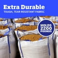 thumbnail image 4 of DURASACK Builder's Bulk Bag with Flap Top, Heavy Duty, 35"L x 35"W x 40"H, 200 Gallon, 3-Pack, 4 of 9