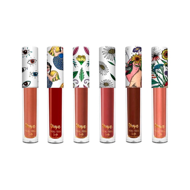 Yuya - Paquete 6 Labiales Soft (Existir, Paraíso, Floreces, Margarita, Míranos, Aleluya)