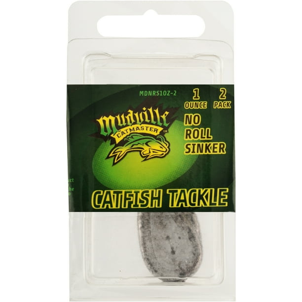Mudville Catmaster Catfish Tackle No Roll Sinker, 2Pack
