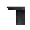 thumbnail image 2 of Benjara Wooden Dining Table with Pedestal Base Legs and LED Light, Black, 2 of 6