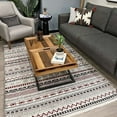 thumbnail image 3 of Alfa Rich 3x10 Red Gray Area Rugs for Living Bedroom Aztec Cotton Washable Pet Friendly Runner, 3 of 5