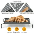 thumbnail image 6 of Ktaxon 50"D x 31"W Elevated Raised Cooling Cots Bed for Dogs, Portable Indoor & Outdoor Pet Hammock, 6 of 7