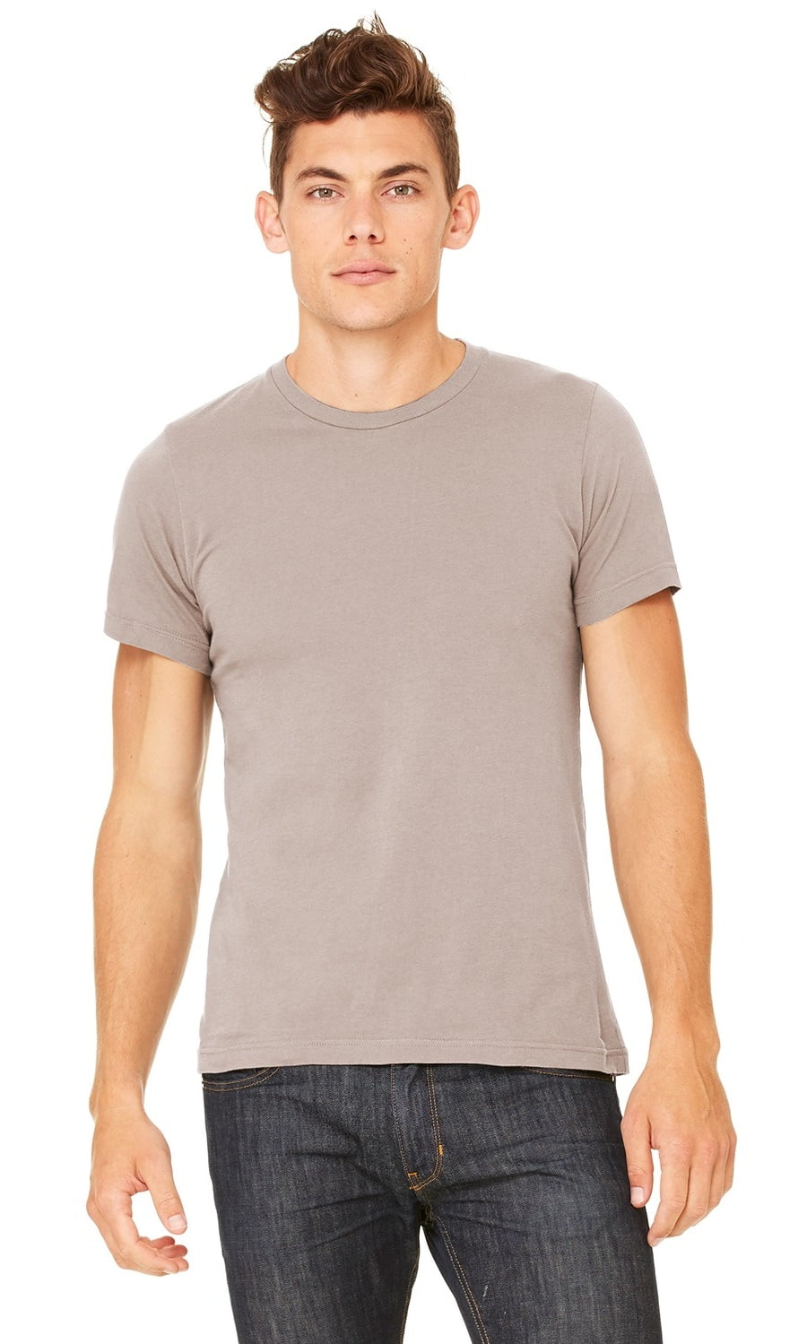 The Bella + Canvas Unisex Jersey Short Sleeve T-Shirt - PEBBLE BROWN ...