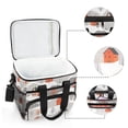 thumbnail image 6 of FORMRS Insulated Cooler Bag 24 Cans Capacity Soft Leakproof Lunch Box with Side Pockets, Snow Cartoon Houses, 6 of 7
