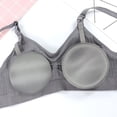 thumbnail image 4 of Sujetador de lactancia sin costuras Ropa interior para embarazadas Sujetador de lactancia posparto con botón de apertura frontal Push-up ajustable Sin aro de acero Sujetador sin costuras, 4 of 6