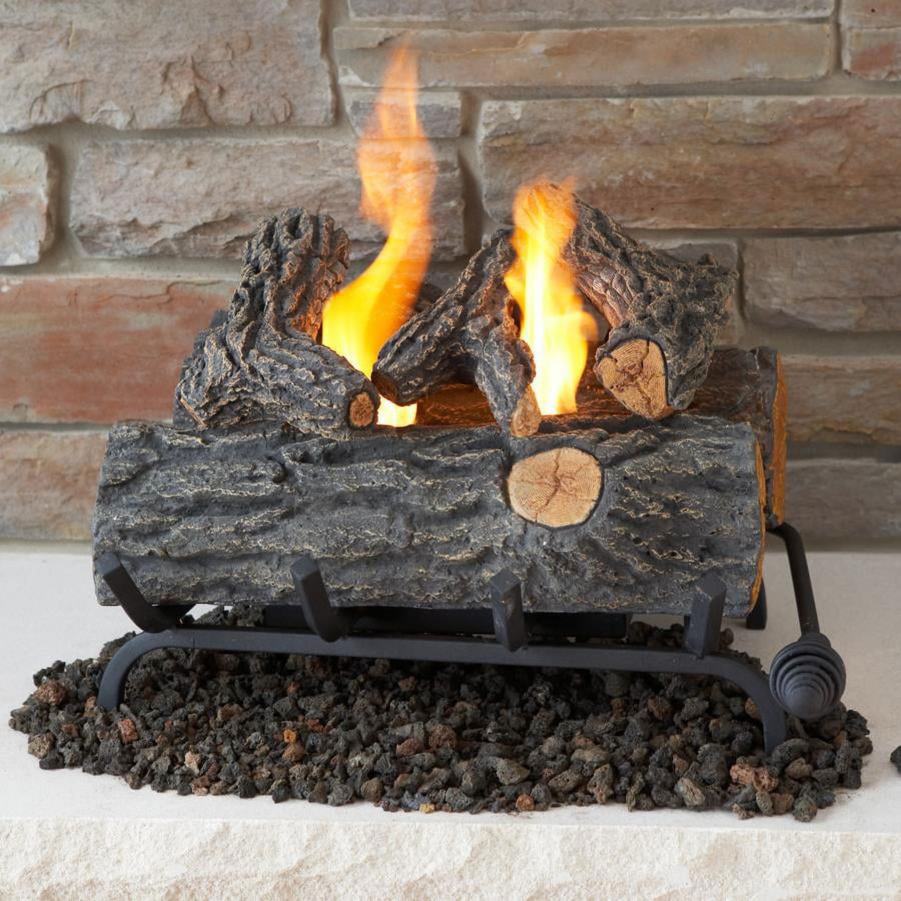 Real Flame 18 in. Convert to Gel Log Insert- Oak - Walmart.com