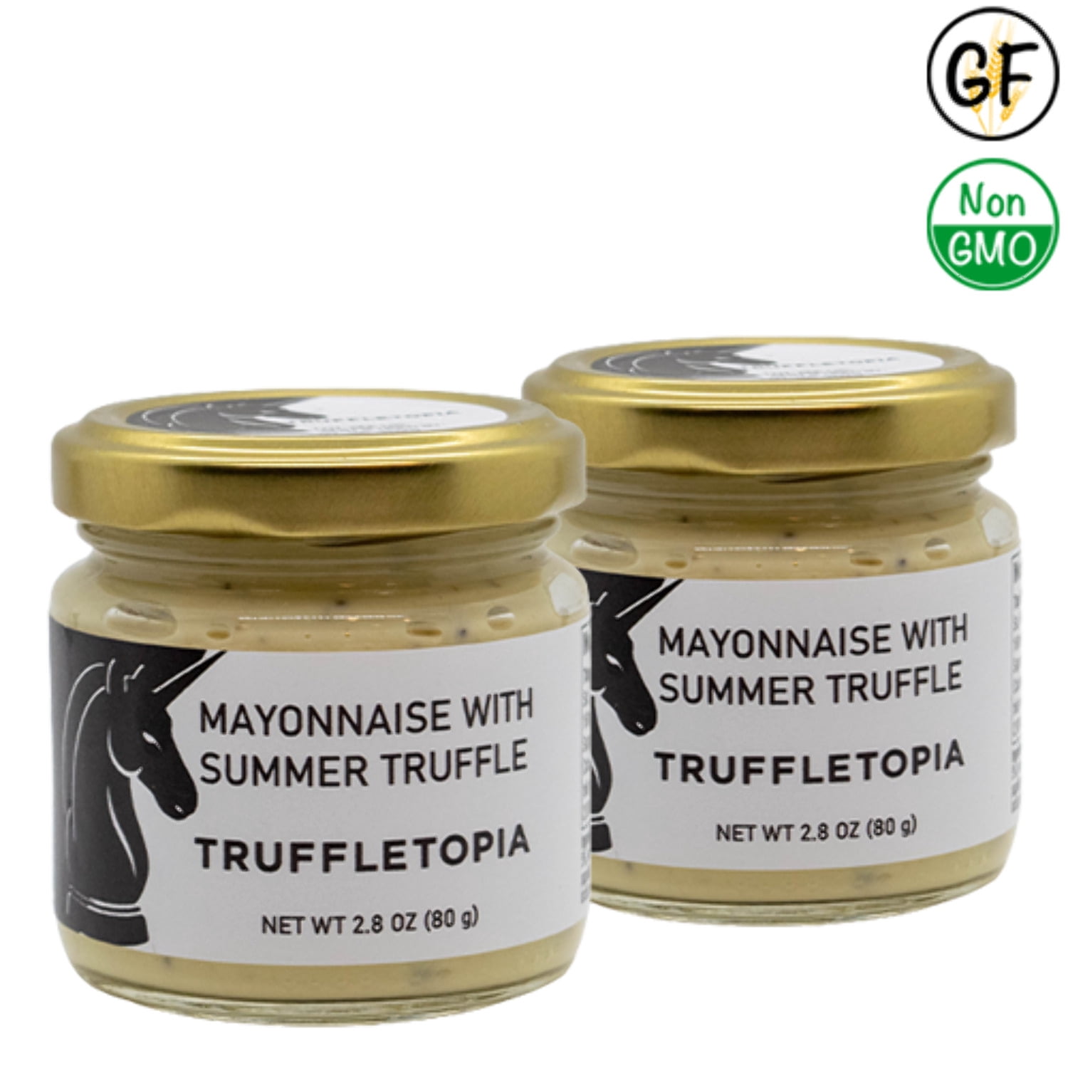 Truffletopia | Mayonnaise with Summer Truffle | 2 Pack, 2.8 oz Each
