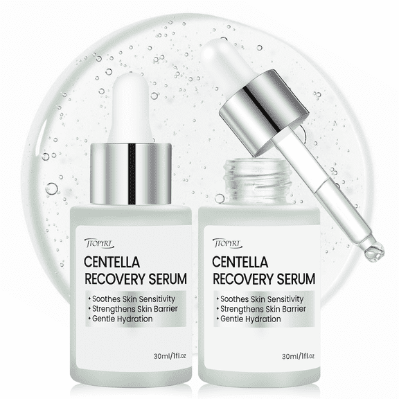 Jtopyrt Centella Asiatica Serum Set Soothing, Calming, Facial Serum for Face, for All Skin Types 2PC