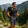 thumbnail image 5 of Mens Cargo Shorts Relaxed Fit Lightweight Elastic Waist Stretch Summer Casual Camping Hiking Fishing Men's Cargo Shorts Multi Pockets Dark Gray S, 5 of 8