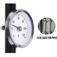 thumbnail image 2 of Thermometer 0-120 With Spring,with Clip For Mounting On Pipe,bimetallic Surface In Stainless Steel-63mm, 2 of 5