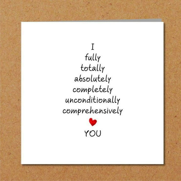 I Love You Greeting Card – Heartfelt Message for Partners, Spouses, and Loved Ones – Blank Inside, Envelope Included – Perfect for Anniversary, Valentine's Day, or Just Because