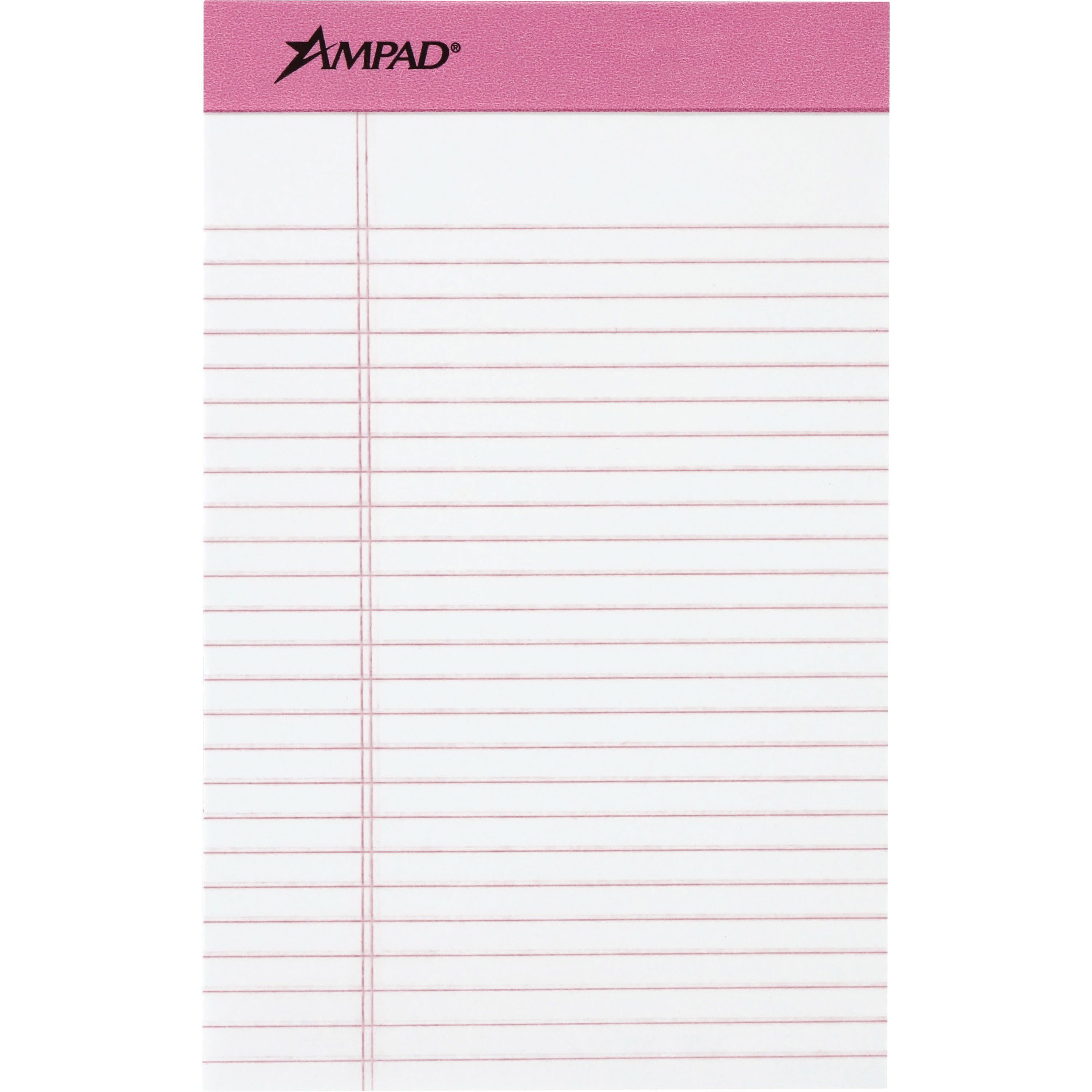 TOPS Pink Binding Writing Pads, 6 / Pack (Quantity)