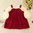 thumbnail image 4 of HBFAGFB Robes pour Filles Robe à Manches Longues pour Bébé Enfant Vêtement Chaud Confortable Jupe Taille 90, 4 of 4