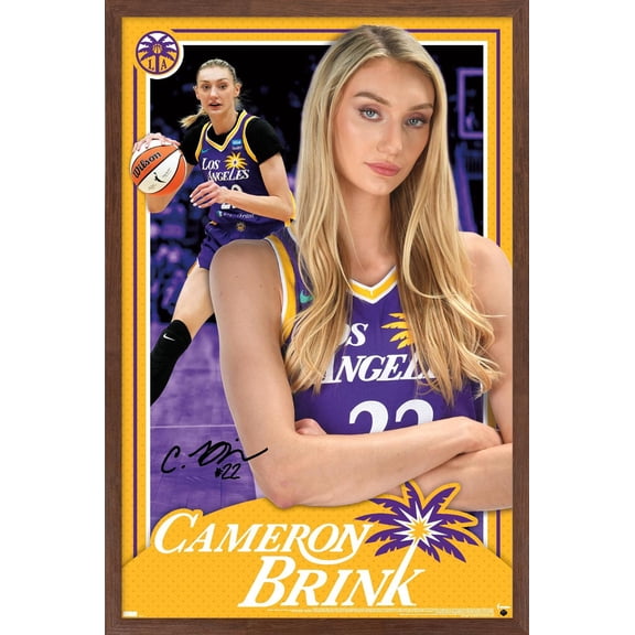 WNBA Los Angeles Sparks - Cameron Brink 24 Wall Poster, 22.375" x 34" Framed